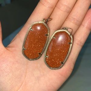Kendra Scott Danielle shiny burnt orange earrings 🧡🧡🧡